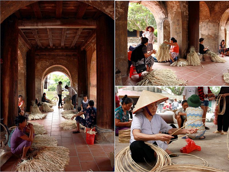 bamboo craft village in Vietnam with traditional handmade production